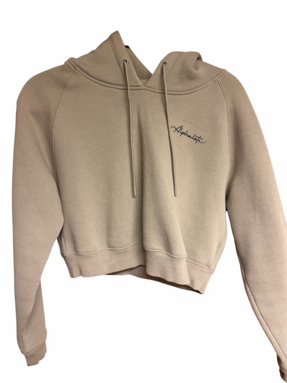 Alphalete Women's Cropped Hoodie in Tan